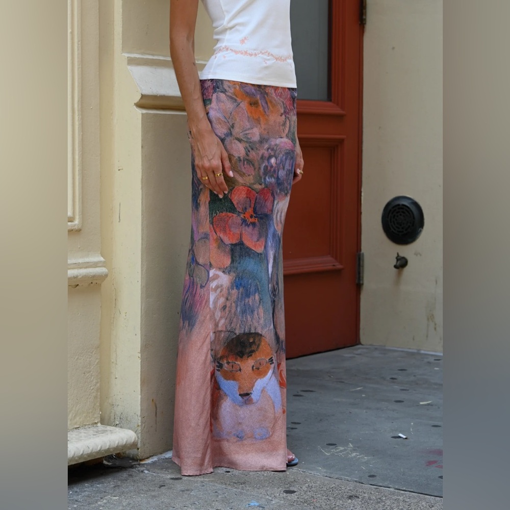 Yellow the label Pink Maxi Skirt